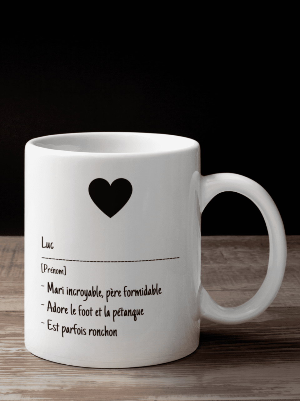 Mug personnalisé avec un prénom frère d'amour préféré - La boite à Mug