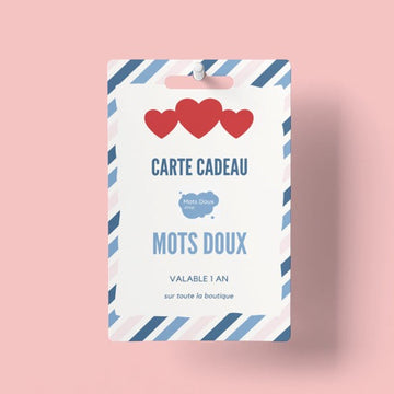 Carte Cadeau Mots Doux